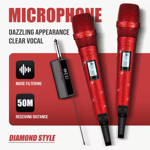 Diamond Microphone G-MARK SKM9000 Luxury sparkling Wireless Microphone Professional UHF Frequency Ad
