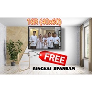 PHOTO PRINT + 16R FRAME (40X60) MINIMALIST DECORATION WOODEN FRAME