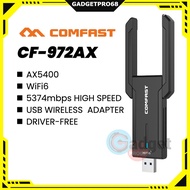 COMFAST CF-972AX USB WiFi7 Adapter 6500M 6G&5G and 2.4G WiFi Encryption Dog RTL8912AU 2 Antenna WiFi