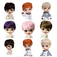 Diandian/Blythe BJD Doll Big Head Dot, Qbaby, Small Cloth blythe Short Curly Hair Collection Fake Ha