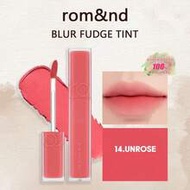 Romand BLUR FUDGE TINT 14 UNROSE, Romand Lipstick, Lip Tint, Matte Lip Gloss, Lightweight Creamy Tex