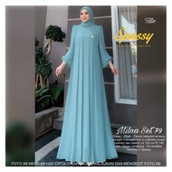 MILNA SET 79 (Setelan Gamis dan Jilbab) by Spassy