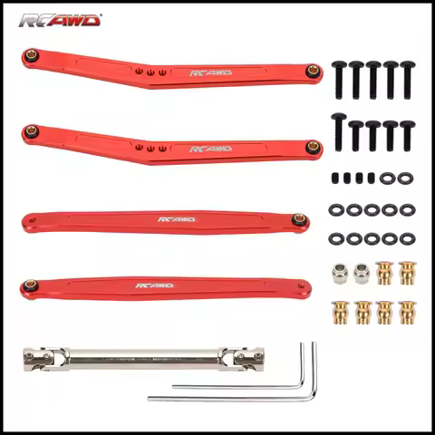 Alloy 35mm extended upper/lower linkage&70mm+ CVD center drive shaft for FMS EAZYRC Roc Hobby FCX24 
