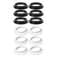 [trdfdv] 6 Pieces E26 E27 Light Socket Shade Rings Threaded Reducer Retainer Ring for Table Lamp Pen