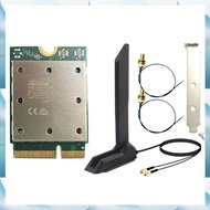 [W F S B] Upgrad Tri Band FME-865 WiFi7 Bluetooth 5.4 Wireless WiFi Card 2.4G/5G/6Ghz Wireless Netwo