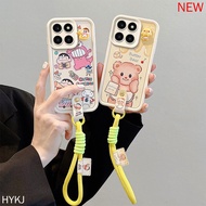 Casing Honor X6B Honor X6 Honor X8 5G  Anti fall anime cartoon TPU soft silicone 3D leather phone CA