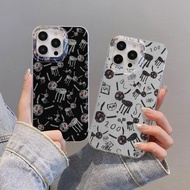 Drake GOD'S PLAN Luxury Laser Gradient Silver Phone Case Compatible for iPhone 17 Pro Max 16 15 14 1