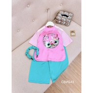 Set bà ba G43 kèm bờm nhún cho bé gái