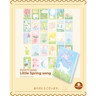 SET OF 30 CUTE POSTCARDS LITTLE SPRING SONG THEME