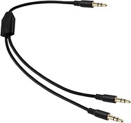 MOTONG DC3.5mm Extension Y Splitter Cable, DC3.5mm 1/8" TRS Male to 2 DC3.5mm 1/8" TRS Male Stereo A