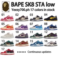 Bape SK8 Sta Low-top Fashion Style UA Bape Sta Low-top shoes Men's Rubber Shoes BRE0 PVS8