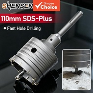 One Piece SDS Plus Shank Hole Saw, 30-68mm Masonry Core Drill Bit For Concrete Cement Brick Wall Wit