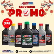 Car Servicing - AMSoil Series Fully Synthetic Engine Oil Service Package | 0W20 5W30 0W40...