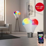 Smart E27 WiFi RGB LED Light Bulb Dimmable Remote Control