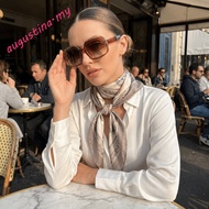 AUGUSTINA Fashion Eyeglasses, Thick Frame PC Material Two-Tone Square Frame Sunglasses, Y2K Polygon 