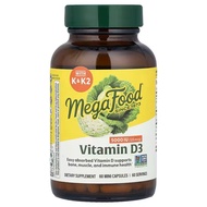 MegaFood, Vitamin D3 With K & K2,  60 / 120 Mini Capsules