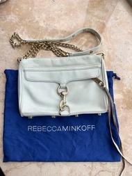 Rebecca Minkoff baby blue cross body Mini Mac Bag