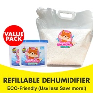Uzumi Dehumidifier Refill  Dehumidifier Moisture Absorber Charcoal Dehumidifier Refillable Dehumidif