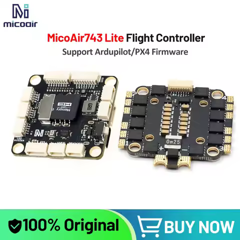 MicoAir743-Lite H743 Flight Controller 50A/60A 4in1 ESC Bluejay ICM45686 Flight Stack Support Ardupi