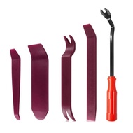 4 Pcs  Set+red Handle 6-inch Screwdriver Car Audio Disassembly Tool Plastic Interior Door Panel Pry 