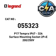 Legrand P17 IP67 - 32A Surface Mounting Socket 2P+E 200/250V 055323
