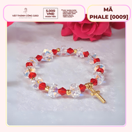 [Quà Tặng Ý Nghĩa] Vòng Tay Lắc Tay Phale Trắng Mix Phale Đỏ Phối Titan Vàng | Vật Thánh Công Giáo