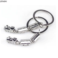 ZENON Mini Train Model Alloy Keychain, Train Model Movable Joint Movable Joint Train Keyring, Hangin