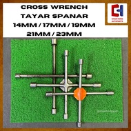 Cross Wrench Tayar Spanar 14mm/17mm/19mm/21mm/23mm [From Japan 🇯🇵][Used]
