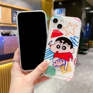 Suitable for Apple 16PRO Shin-Chan Phone Case iPhone15 Cartoon Apple XR Dumb Snot Rotating Protectiv
