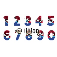 PDF Pattern *SPIDERMAN NUMBER NUMBERS 12345678910* Cross Stitch Digital PATTERN