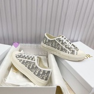 紫鑽🌟誠信商家🌟💜全新DIOR B23 老花帆布休閒鞋 男女同款