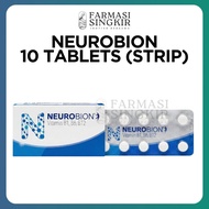 Neurobion Vitamin B1 B6 B12 Tablets 10’s (Strip) | Nerve Health & Energy Support Supplement Adults