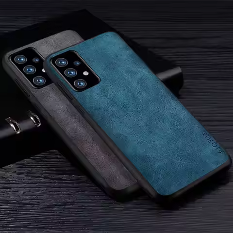 Premium PU Leathe Phone Case for Samsung Galaxy A52 A51 A72 A71 A32 A42 Solid Color Cover for Samsun