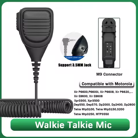 Walkie Talkie Handheld Speaker Mic Compatible with PMMN4075 PMMN4076 PMMN4071A Microphone Motorola X
