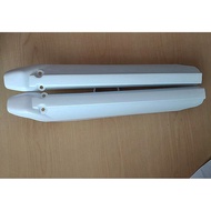 DEMAK DTM 150/200 PROTECTOR COVER FORK WITH CLAMP Set (L+R) WHITE UNIVERSAL