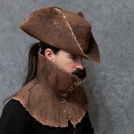 受血源遊戲啟發的變形金剛皮革帽子和斗篷（護頸）