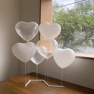 INS New Type Kids Birthday Balloon Stand With White Heart Balloons Wedding Dessert Table Balloon Too