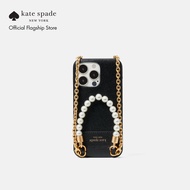 Kate Spade New York Womens Pearl &amp; Pavé iPhone 13 Pro Crossbody Case