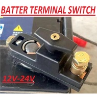 12V 24V Car Battery Terminal On Off Switch Connector Clamp Positive Negative Kepala Bateri Kereta