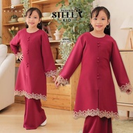 BAJU RAYA 2025 BAJU KURUNG BUDAK MODEN SULAM RED RUBY BLACK RICH BROWN LILAC NAVY BLUE DUSTY GREEN M