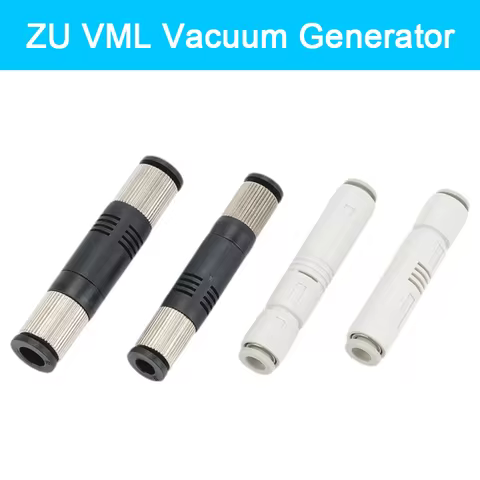 Straight Through ZU05S ZU07S ZU05L ZU07L Pneumatic ZU Tube vacuum generator negative pressure vacuum