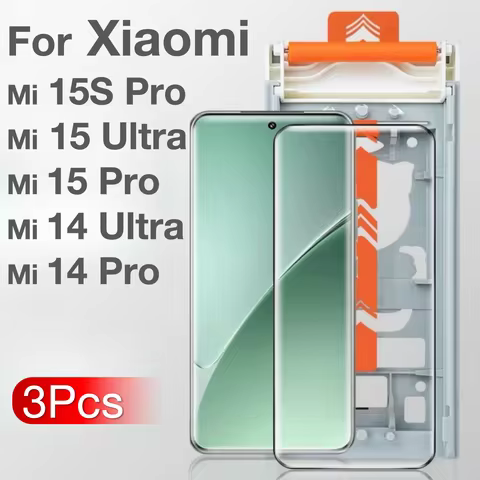 3Pcs For XIAOMI 15S 15Ultra 14Ultra 15Pro 14 15 Ultra Screen Protector No Dust Positioning With Inst