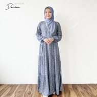 Gamis Dewasa Motif Yasmine Series By Gamisa.id - Bahan Rayon Viscose Premium - Bisa COD