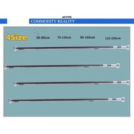 Afutre Tension Rod Curtain Shower Adjustable Rod Spring Tension Easy to Install Stretch Rod Hanger B