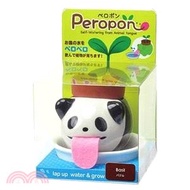 【聖新陶芸】Peropon動物吸水植栽(S)-熊貓(羅勒)