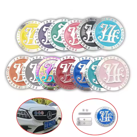 Universal Car-styling JDM 82MM Car Front Grill Grille Badge Emblem Japan Automobile Federation JAF B