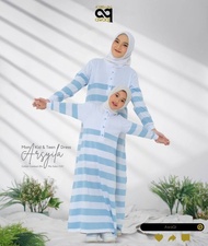 Couple dress ibu dan anak Awaqi Arsyila dress kids teen - gamis cotton