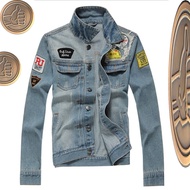 baju jaket lelaki denim jeans fesyen popular men jacket original ss4578pp