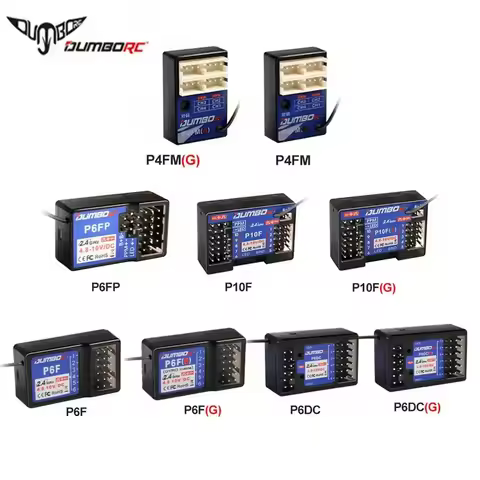 DUMBORC Receiver 4/6/10CH P10FG P6DCG P4FMG P6FP P6FG Mini Coach Module DDF-350 X4/X6PM/X10P/X6 for 