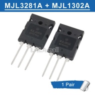 1pair Original ( MJL3281A + MJL1302A ) TO-3PL 3281A 1302A PNP NPN 15A/260V/2000W Power Amplifier Sil